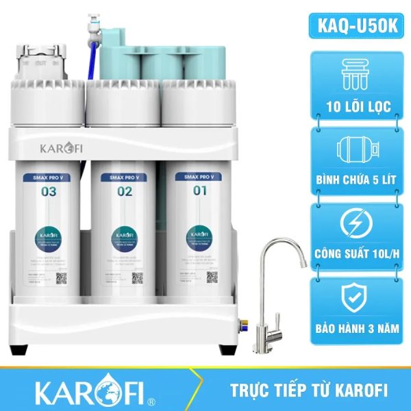 Máy lọc nước Karofi KAQ-U50K - 10 Lõi Giá Tốt Nhất 2025
