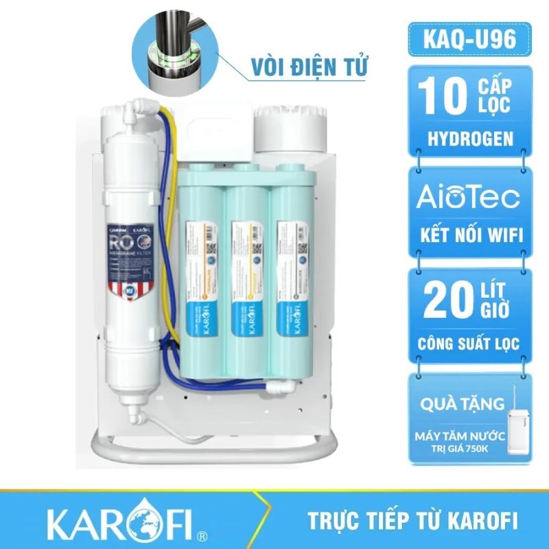 Máy lọc nước Karofi KAQ-U96 - 10 Lõi Cao Cấp