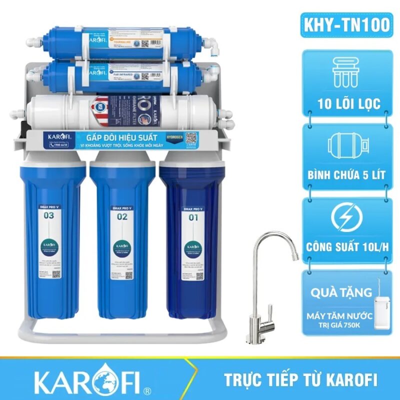 Máy lọc nước Karofi KHY-TN100 - 10 Lõi lọc