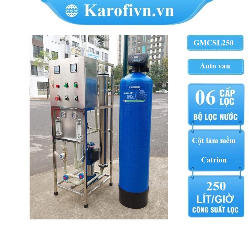 HỆ THỐNG LỌC NƯỚC TINH KHIẾT 250L/H GOODME, AUTOVAN, GMCSL250