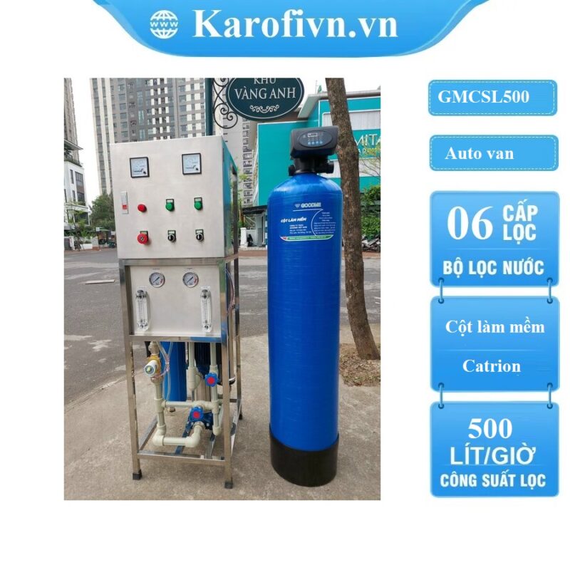 HỆ THỐNG LỌC NƯỚC TINH KHIẾT 500L/H GOODME, AUTO VAN, GMCSL500
