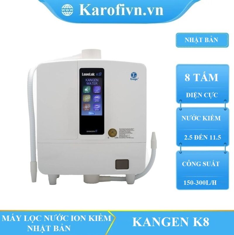 MÁY ION KIỀM KANGEN LEVELUK K8 – 8 TẤM ĐIỆN CỰC