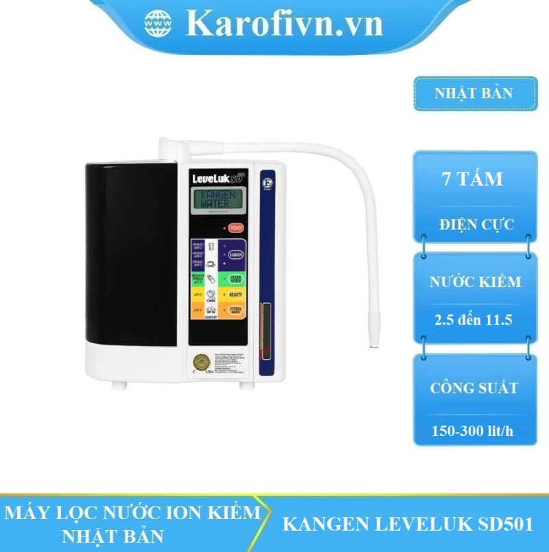 MÁY ION KIỀM KANGEN LEVELUK SD501 – 7 TẤM ĐIỆN CỰC