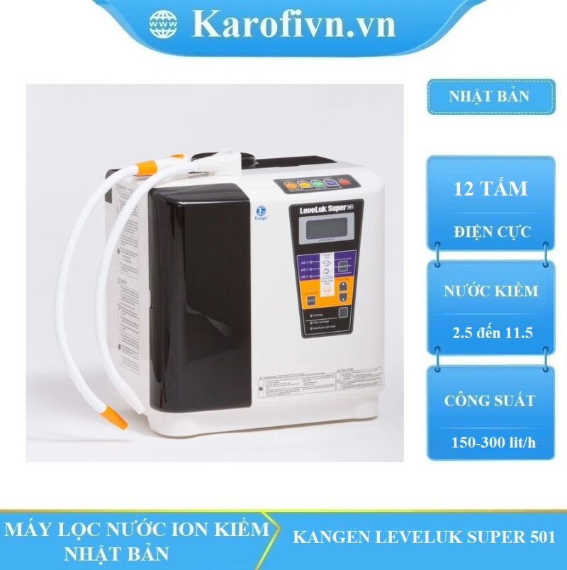 MÁY LỌC NƯỚC KANGEN LEVELUK SUPER 501 – 12 TẤM ĐIỆN CỰC