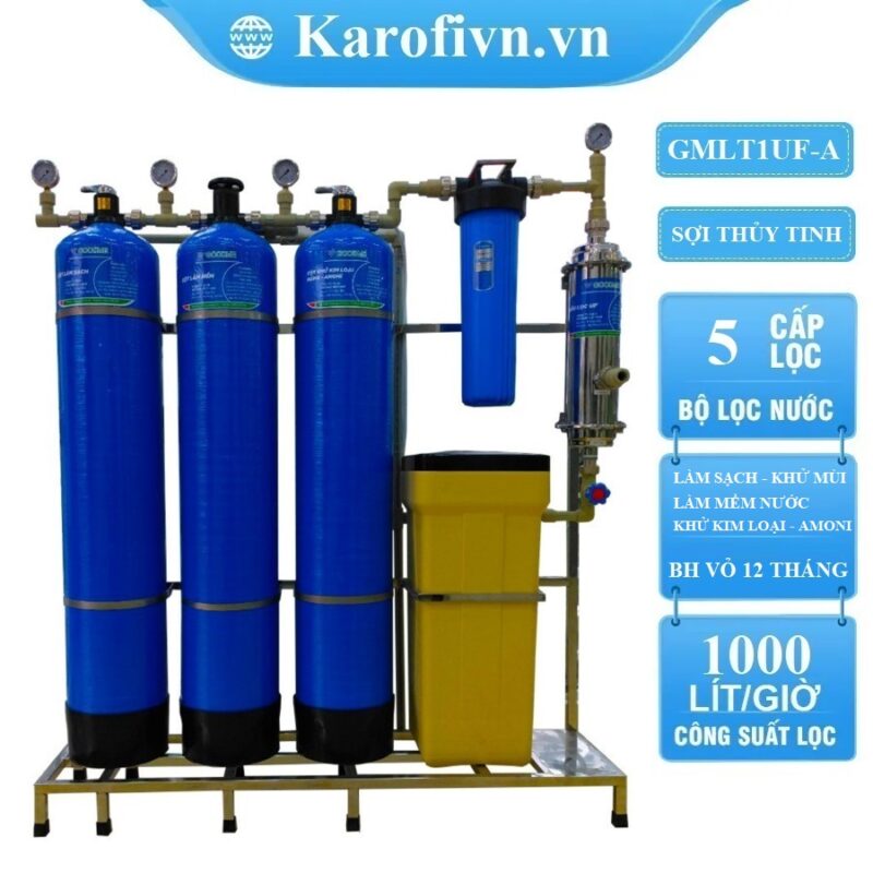 Lọc đầu nguồn Goodme 5 cấp sợi thủy tinh , van cơ.  MODEL GMLT1UF-A