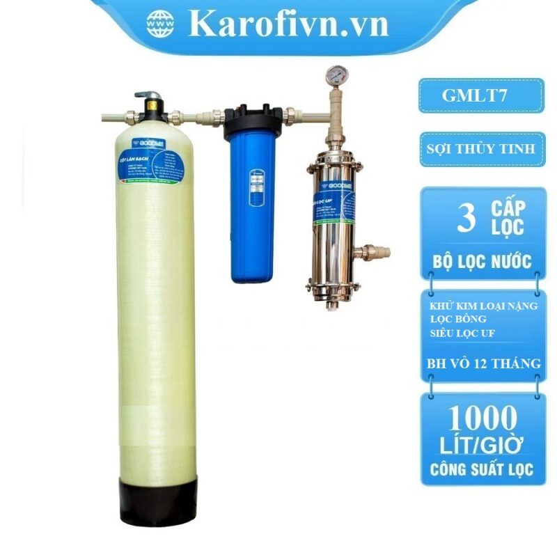 Lọc Đầu Nguồn Goodme 3 Cấp Lọc, Van Cơ. MODEL GMLT7