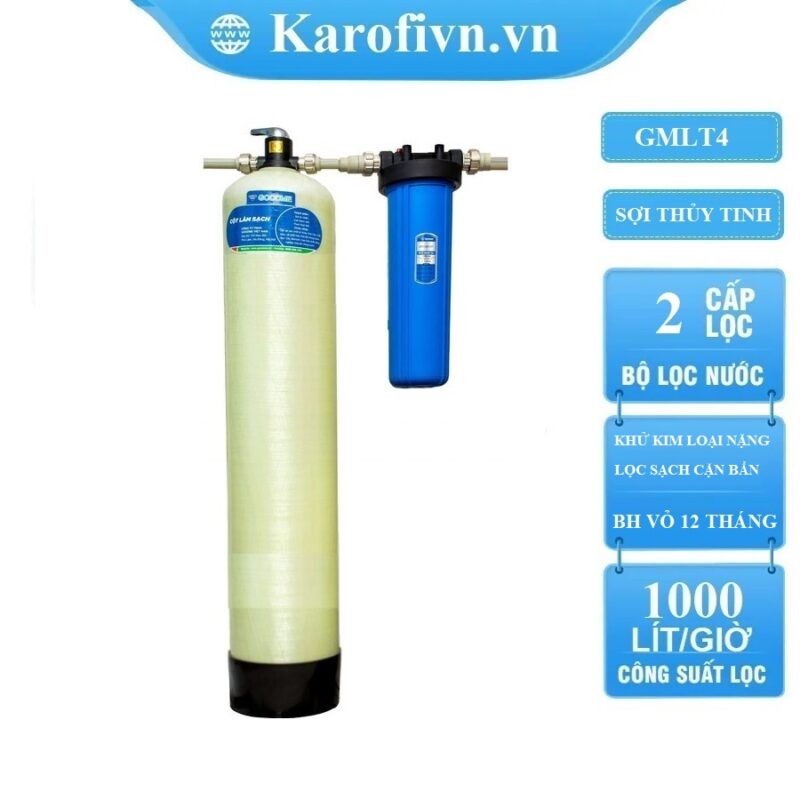 Lọc đầu nguồn Goodme 2 cấp lọc khử kim loại nặng. MODEL GMLT4