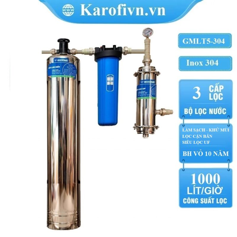 Lọc Đầu Nguồn Goodme 3 Cấp, Van Cơ. MODEL GMLT5-304